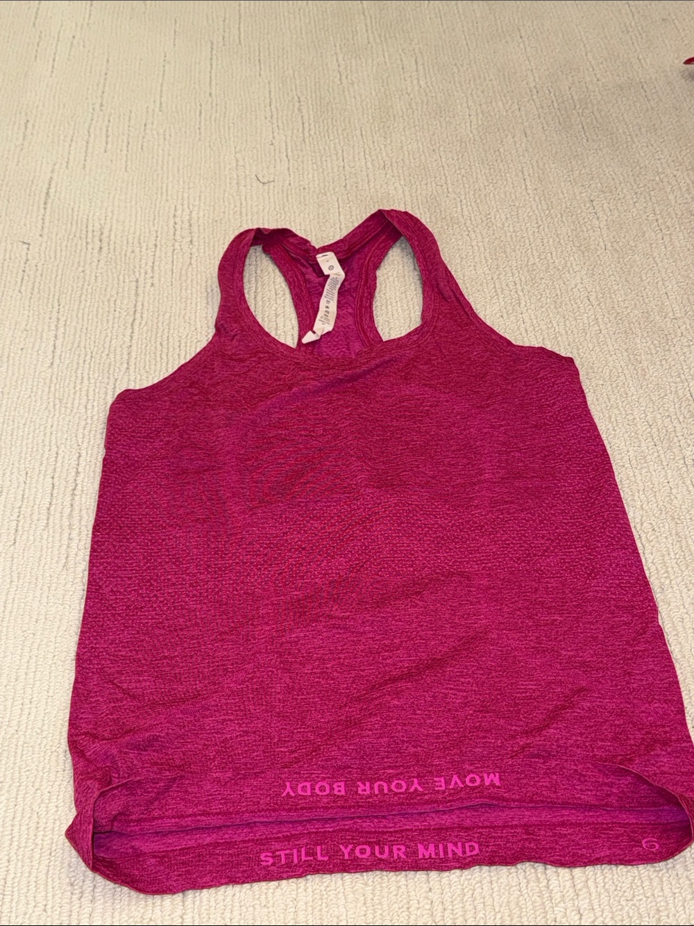 Lululemon swifty racer tank - Magenta size 6